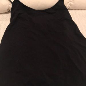 Small black stretchy spandex camisole